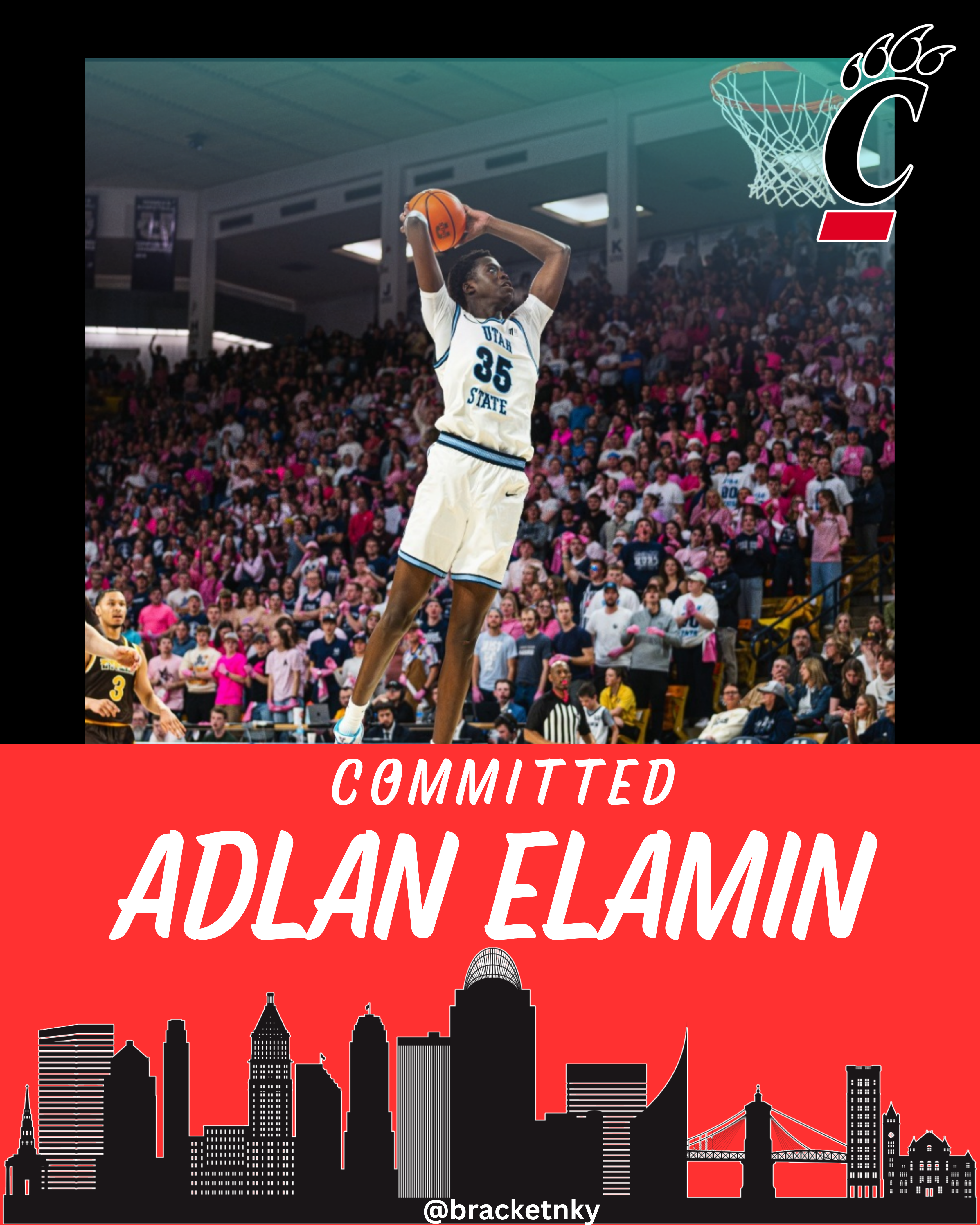 Cincinnati Receives Commitment From Utah State Transfer Adlan Elamin