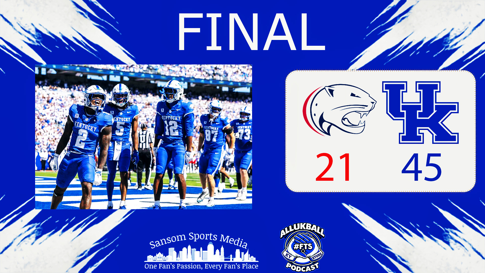 Kentucky Runs Past South Alabama 45-21 Behind Dominant Ground Game